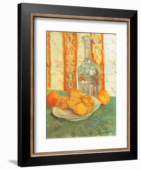 Lemons and Decanter, 1887-Vincent van Gogh-Framed Giclee Print