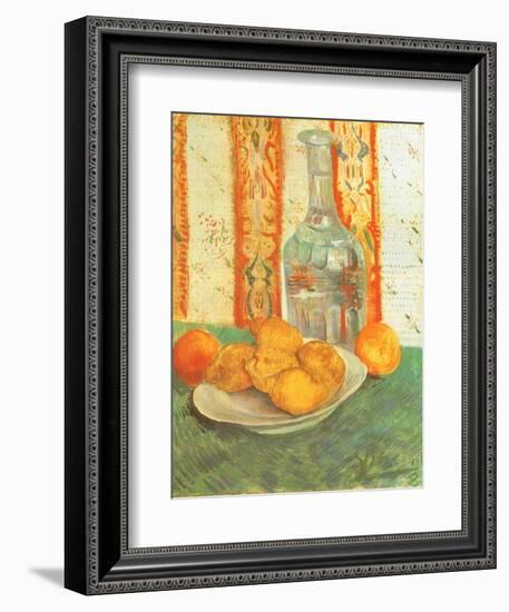 Lemons and Decanter, 1887-Vincent van Gogh-Framed Giclee Print