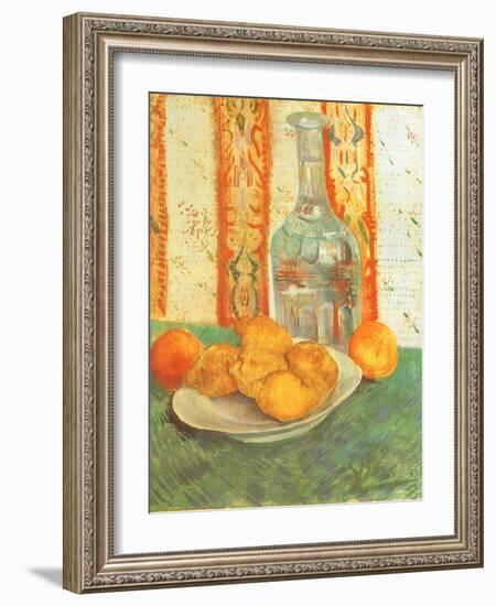 Lemons and Decanter, 1887-Vincent van Gogh-Framed Giclee Print