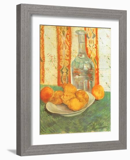 Lemons and Decanter, 1887-Vincent van Gogh-Framed Giclee Print