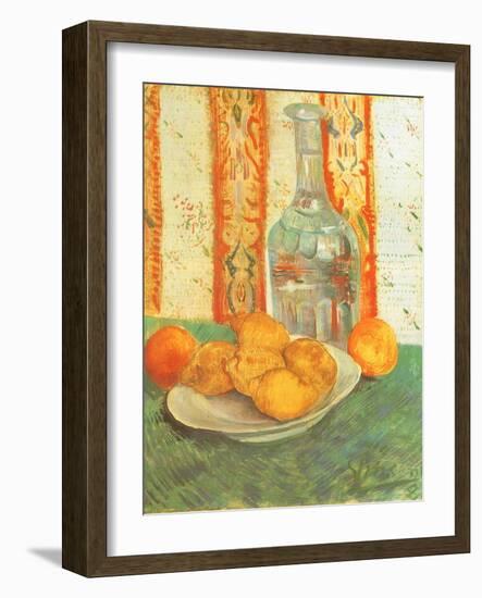 Lemons and Decanter, 1887-Vincent van Gogh-Framed Giclee Print