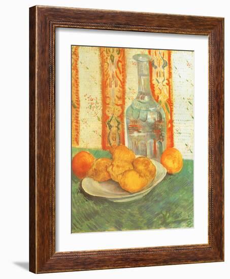 Lemons and Decanter, 1887-Vincent van Gogh-Framed Giclee Print