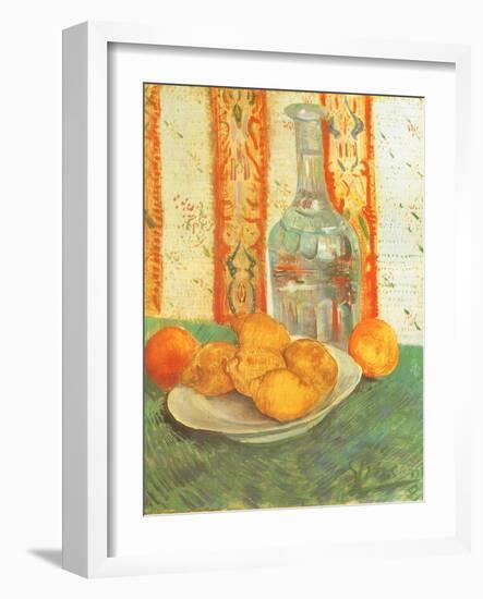 Lemons and Decanter, 1887-Vincent van Gogh-Framed Giclee Print