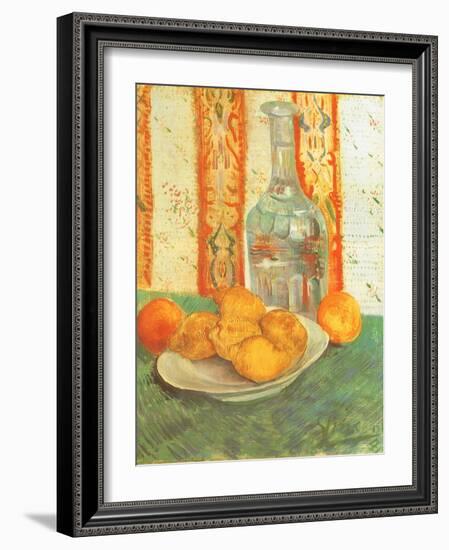 Lemons and Decanter, 1887-Vincent van Gogh-Framed Giclee Print