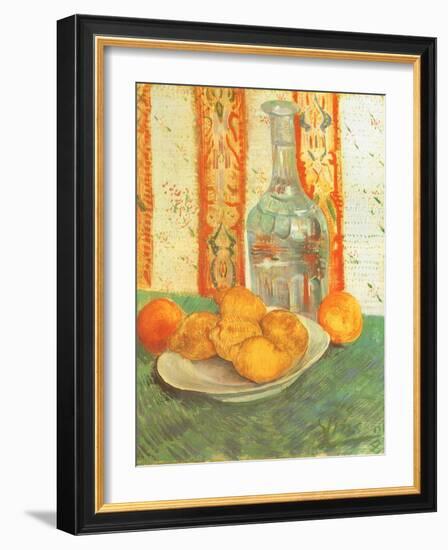 Lemons and Decanter, 1887-Vincent van Gogh-Framed Giclee Print