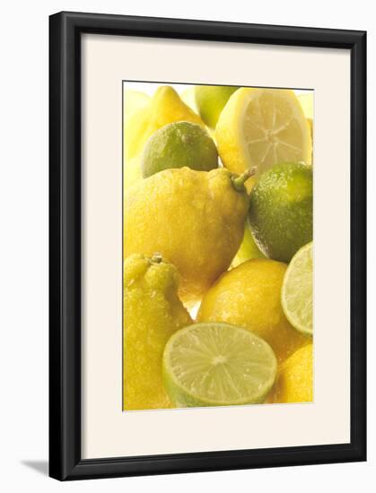 Lemons and Limes Close-Up-null-Framed Photographic Print