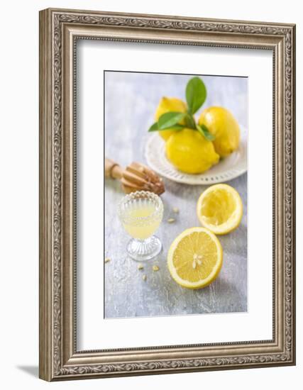 Lemons, Citrus-Press and Juice-Jana Ihle-Framed Photographic Print