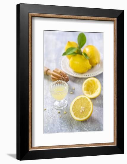 Lemons, Citrus-Press and Juice-Jana Ihle-Framed Photographic Print