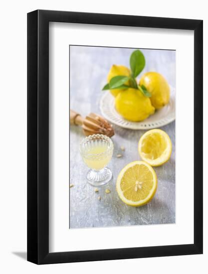 Lemons, Citrus-Press and Juice-Jana Ihle-Framed Photographic Print