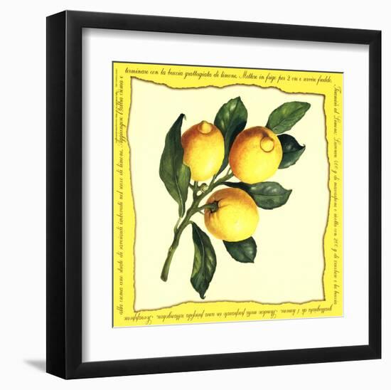 Lemons III-null-Framed Art Print