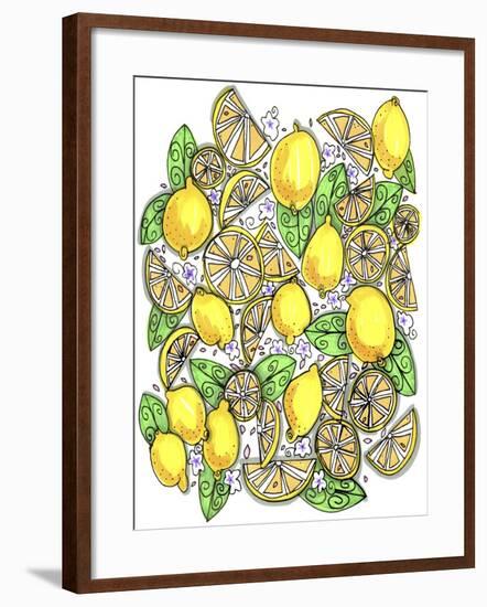 Lemons Original-Cyndi Lou-Framed Giclee Print