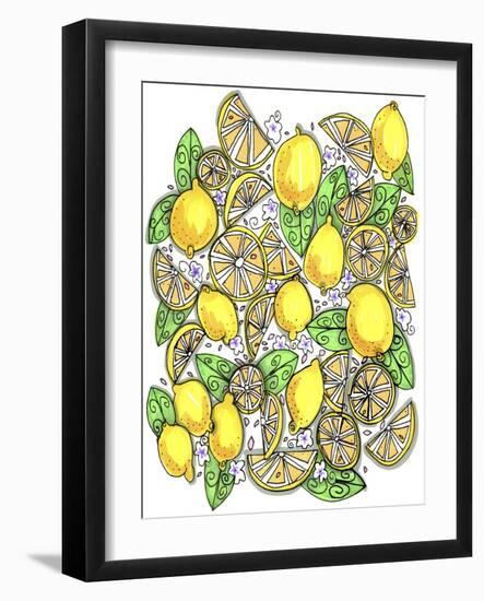 Lemons Original-Cyndi Lou-Framed Giclee Print