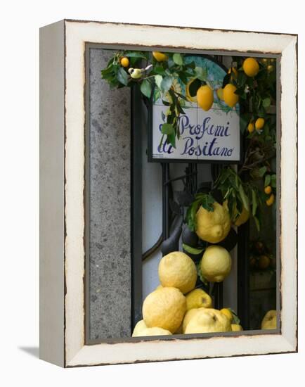 Lemons, Positano, Amalfi Coast, Campania, Italy-Walter Bibikow-Framed Premier Image Canvas