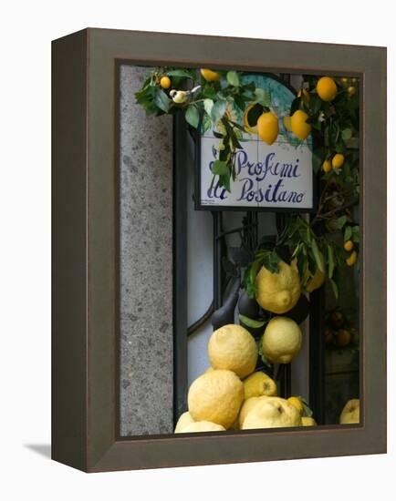 Lemons, Positano, Amalfi Coast, Campania, Italy-Walter Bibikow-Framed Premier Image Canvas