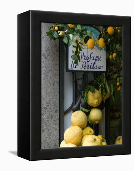 Lemons, Positano, Amalfi Coast, Campania, Italy-Walter Bibikow-Framed Premier Image Canvas