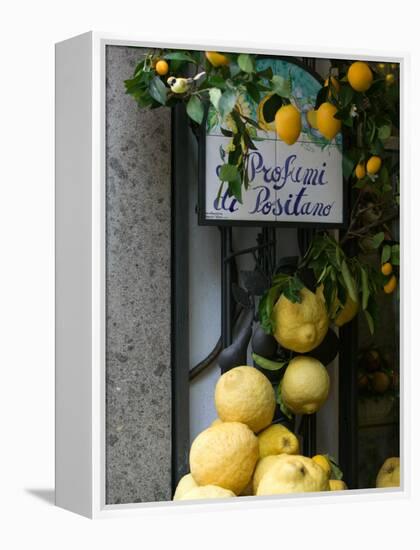 Lemons, Positano, Amalfi Coast, Campania, Italy-Walter Bibikow-Framed Premier Image Canvas