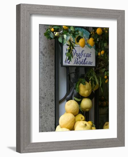 Lemons, Positano, Amalfi Coast, Campania, Italy-Walter Bibikow-Framed Photographic Print