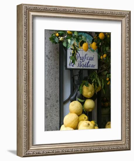 Lemons, Positano, Amalfi Coast, Campania, Italy-Walter Bibikow-Framed Photographic Print