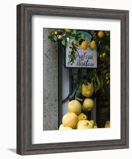 Lemons, Positano, Amalfi Coast, Campania, Italy-Walter Bibikow-Framed Photographic Print