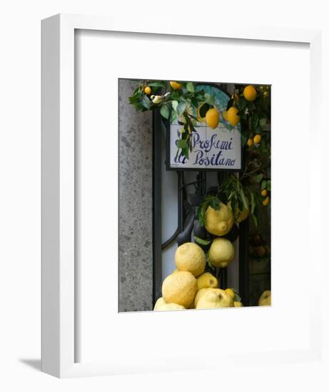Lemons, Positano, Amalfi Coast, Campania, Italy-Walter Bibikow-Framed Photographic Print