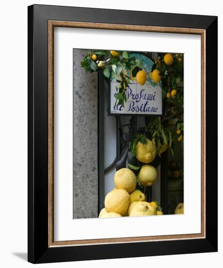 Lemons, Positano, Amalfi Coast, Campania, Italy-Walter Bibikow-Framed Photographic Print