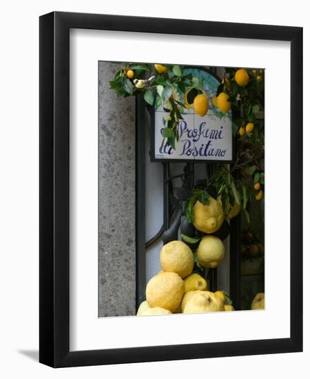 Lemons, Positano, Amalfi Coast, Campania, Italy-Walter Bibikow-Framed Photographic Print