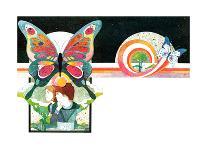 Butterflies and Ladybugs - Jack & Jill-Len Ebert-Framed Giclee Print