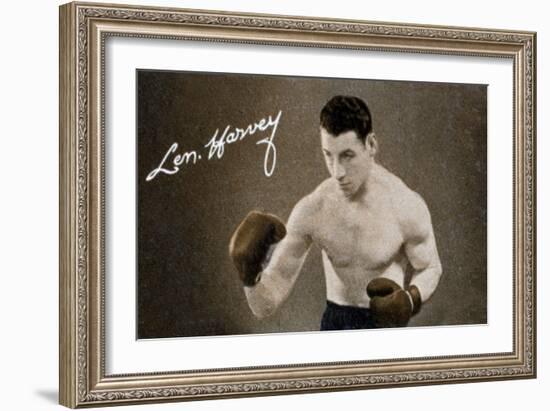 Len Harvey, Light Heavy Weight Boxing Champion of Great Britain, 1935-null-Framed Giclee Print