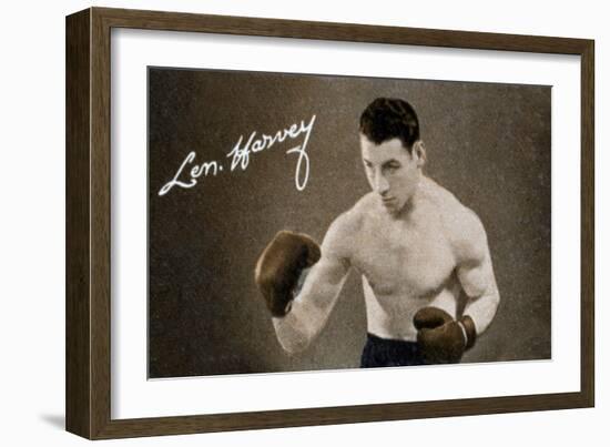 Len Harvey, Light Heavy Weight Boxing Champion of Great Britain, 1935-null-Framed Giclee Print