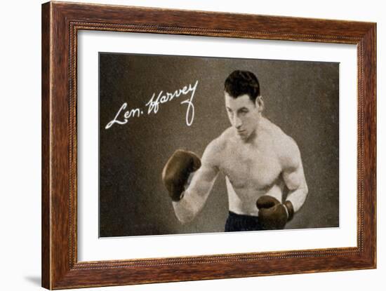 Len Harvey, Light Heavy Weight Boxing Champion of Great Britain, 1935-null-Framed Giclee Print