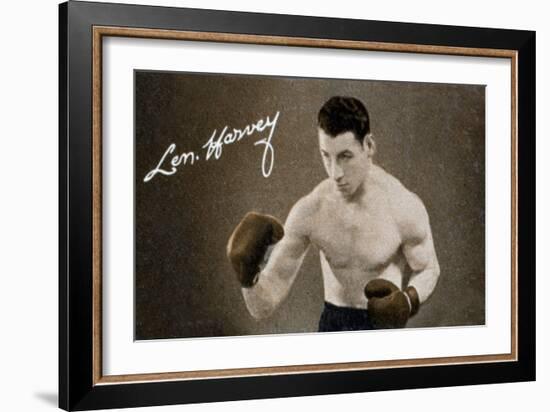 Len Harvey, Light Heavy Weight Boxing Champion of Great Britain, 1935-null-Framed Giclee Print