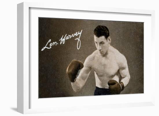 Len Harvey, Light Heavy Weight Boxing Champion of Great Britain, 1935-null-Framed Giclee Print