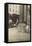 Lena Lochiavo, 11, basket and pretzel seller at Sixth Street market, Cincinnati, Ohio, August 1908-Lewis Wickes Hine-Framed Premier Image Canvas