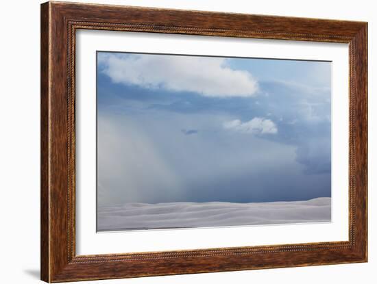 Lencois Maranhenses National Park and Sand Dunes on a Stormy Afternoon-Alex Saberi-Framed Photographic Print