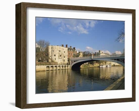 Lendal Bridge over the River Ouse, York, Yorkshire, England, United Kingdom, Europe-Harding Robert-Framed Photographic Print