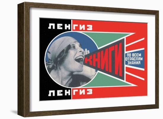 Lengiz, Books in all Branches of Knowledge-Aleksandr Rodchenko-Framed Premium Giclee Print