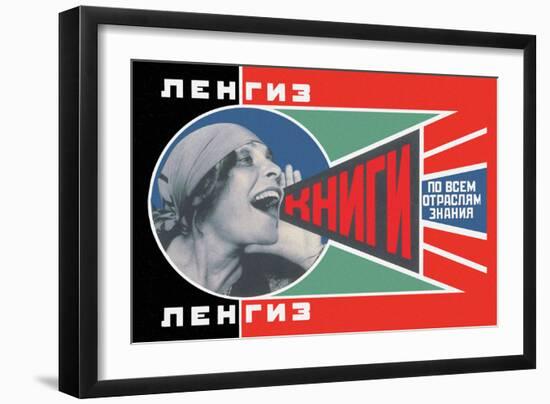 Lengiz, Books in all Branches of Knowledge-Aleksandr Rodchenko-Framed Premium Giclee Print