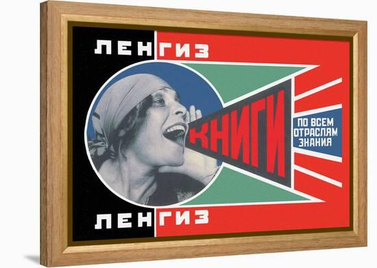 Lengiz, Books in all Branches of Knowledge-Aleksandr Rodchenko-Framed Stretched Canvas