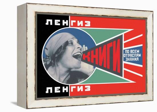 Lengiz, Books in all Branches of Knowledge-Aleksandr Rodchenko-Framed Stretched Canvas