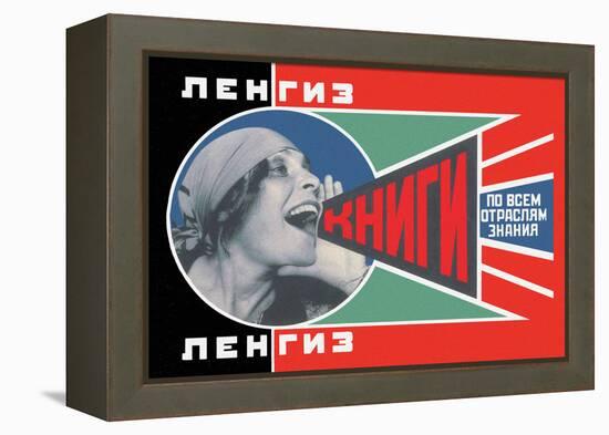 Lengiz, Books in all Branches of Knowledge-Aleksandr Rodchenko-Framed Stretched Canvas