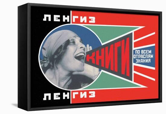 Lengiz, Books in all Branches of Knowledge-Aleksandr Rodchenko-Framed Stretched Canvas