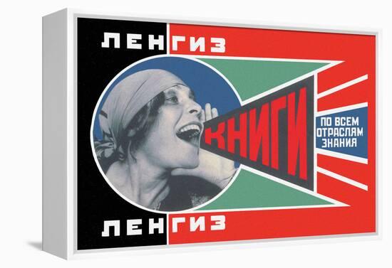 Lengiz, Books in all Branches of Knowledge-Aleksandr Rodchenko-Framed Stretched Canvas