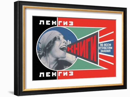 Lengiz, Books in all Branches of Knowledge-Aleksandr Rodchenko-Framed Art Print