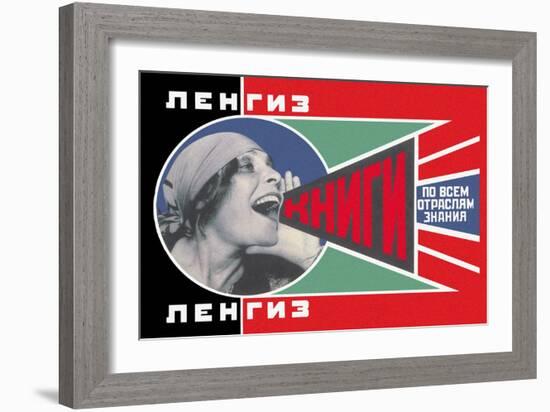 Lengiz, Books in all Branches of Knowledge-Aleksandr Rodchenko-Framed Art Print