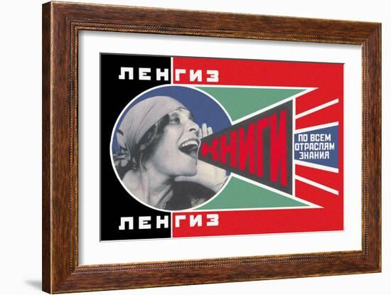 Lengiz, Books in all Branches of Knowledge-Aleksandr Rodchenko-Framed Art Print