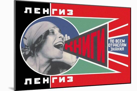 Lengiz, Books in all Branches of Knowledge-Aleksandr Rodchenko-Mounted Art Print