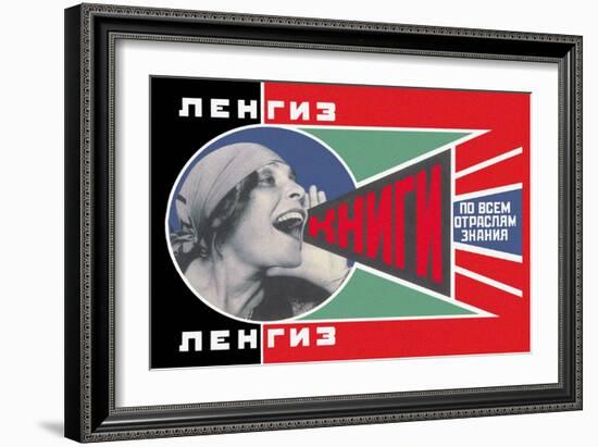 Lengiz, Books in all Branches of Knowledge-Aleksandr Rodchenko-Framed Art Print