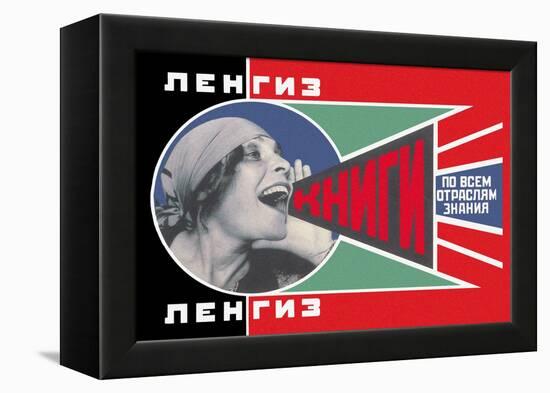 Lengiz, Books in all Branches of Knowledge-Aleksandr Rodchenko-Framed Stretched Canvas