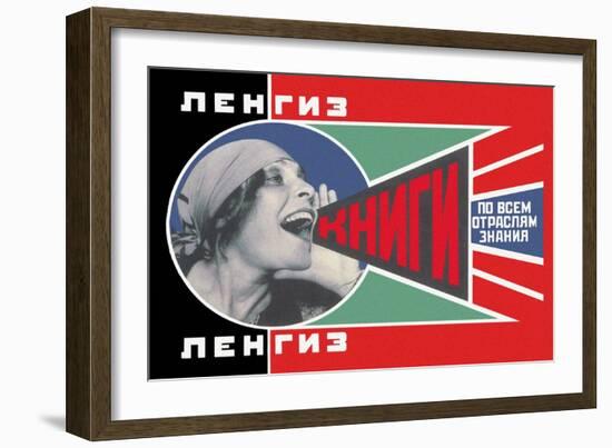 Lengiz, Books in all Branches of Knowledge-Aleksandr Rodchenko-Framed Art Print