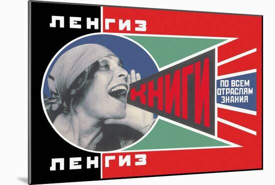 Lengiz, Books in all Branches of Knowledge-Aleksandr Rodchenko-Mounted Art Print